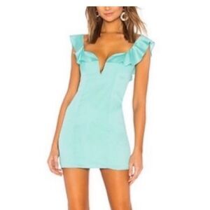 Lovers + Friends Aqua Mini Dress